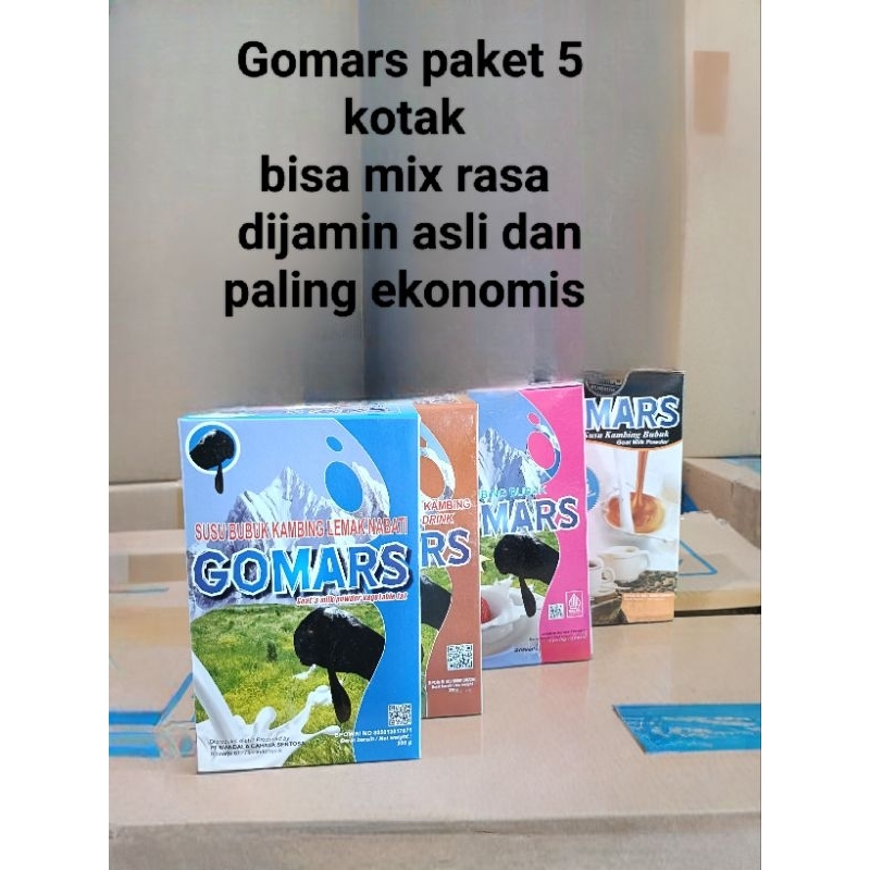 

Gomars susu kambing etawa paket 5 kotak