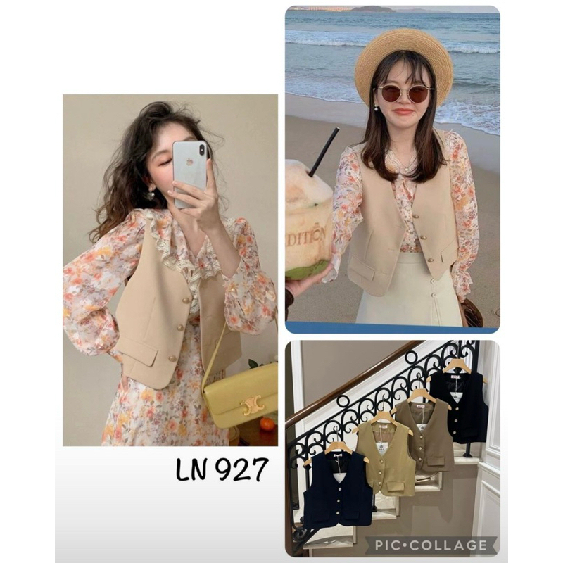 VEST KANCING GOLD WANITA