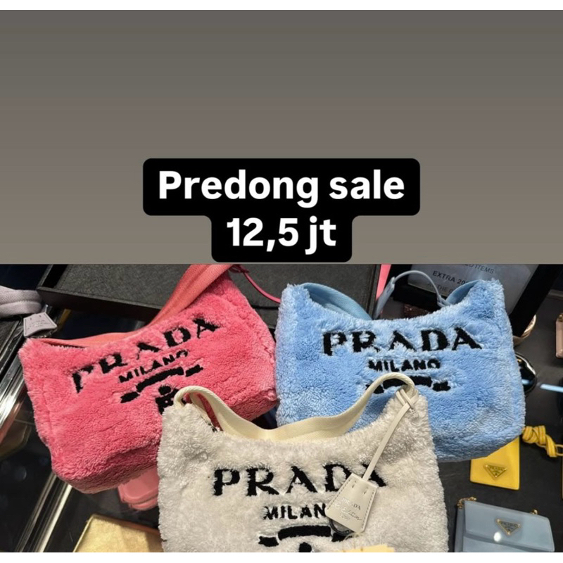 tas #prada ori Auth pink #preloved