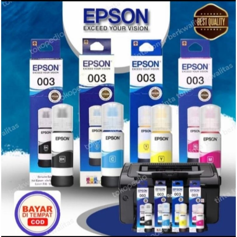 Tinta Epson 003 Untuk printer Epson L1110 L3100 L3110 L3150 L5190