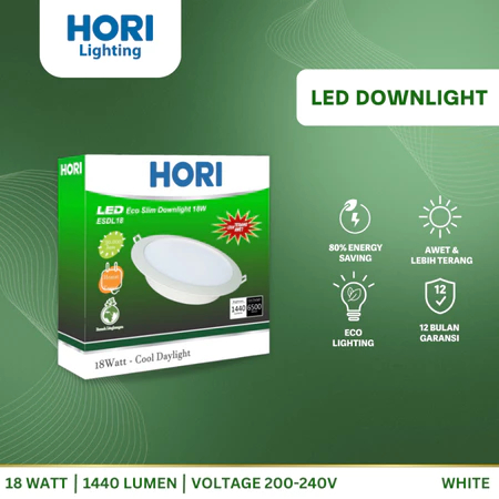 HORI LED Downlight 18 Watt - White