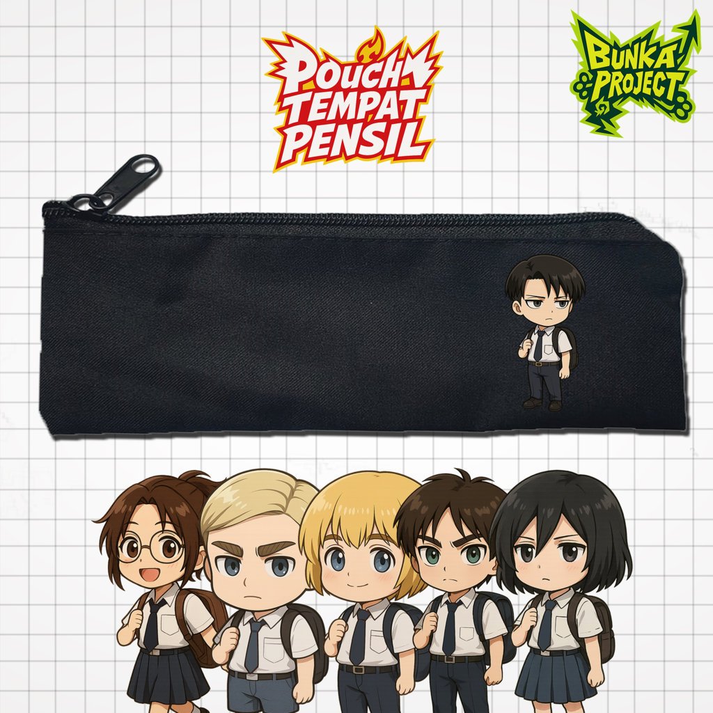 

Pouch Tempat Pensil Anime Attack on Titan Seragam SMP Murah Bahan Souvenir Pernikahan Bisa Bayar Ditempat cod Gift Anniversary Couple Hampers Kado
