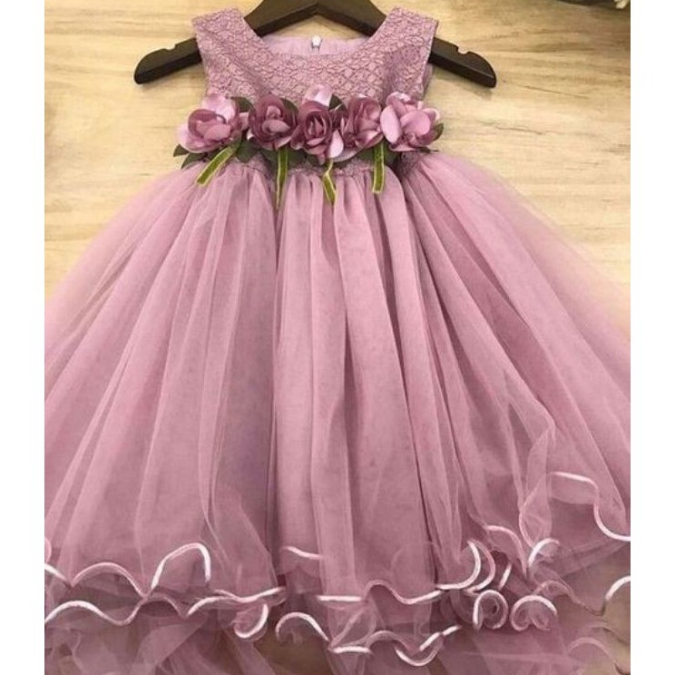 Gaun anak gaun pesta gaun beriasan bunggabunggagaun tile