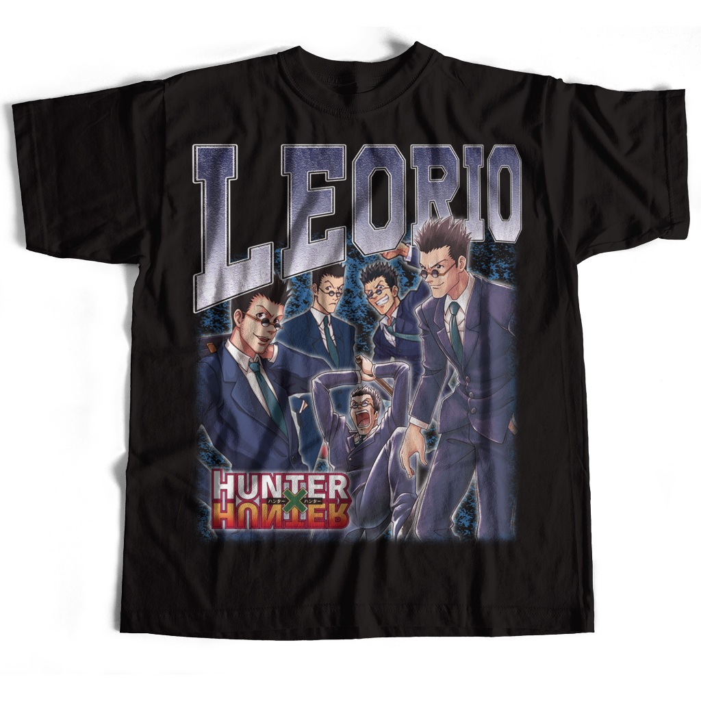 Leorio Hunter X Hunter Shirt | Baju Anime HXH | Cosplay Gon Freecss | Keluarga Zoldyck | Foto Kurapi