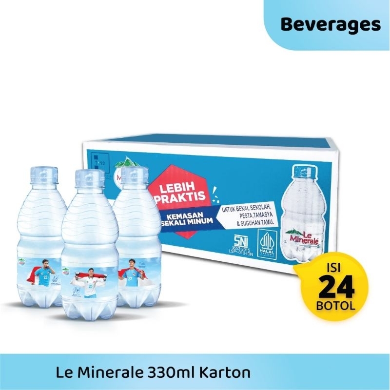 

Le Minerale Botol Kecil 330 ml 1 dus 24 botol
