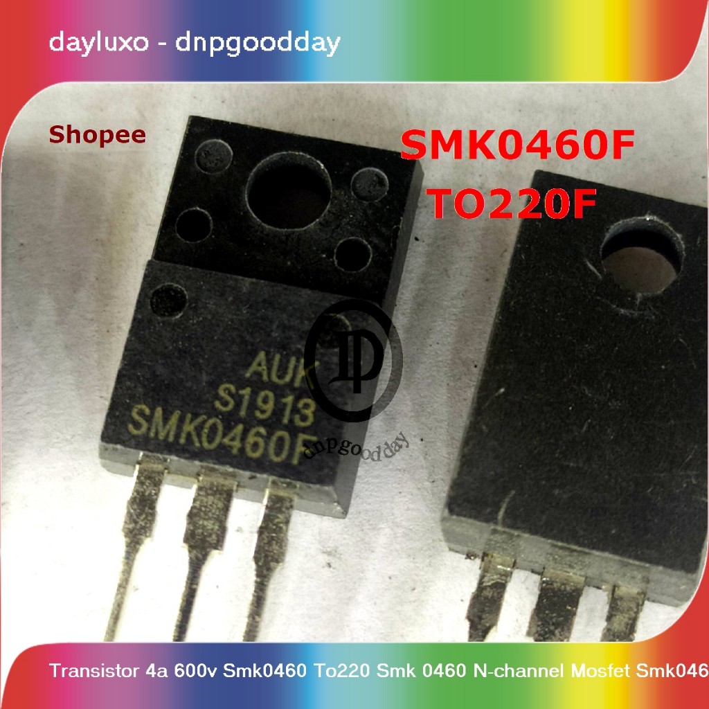 transistor 4a 600v smk0460 to220 smk 0460 n-channel mosfet smk0460f