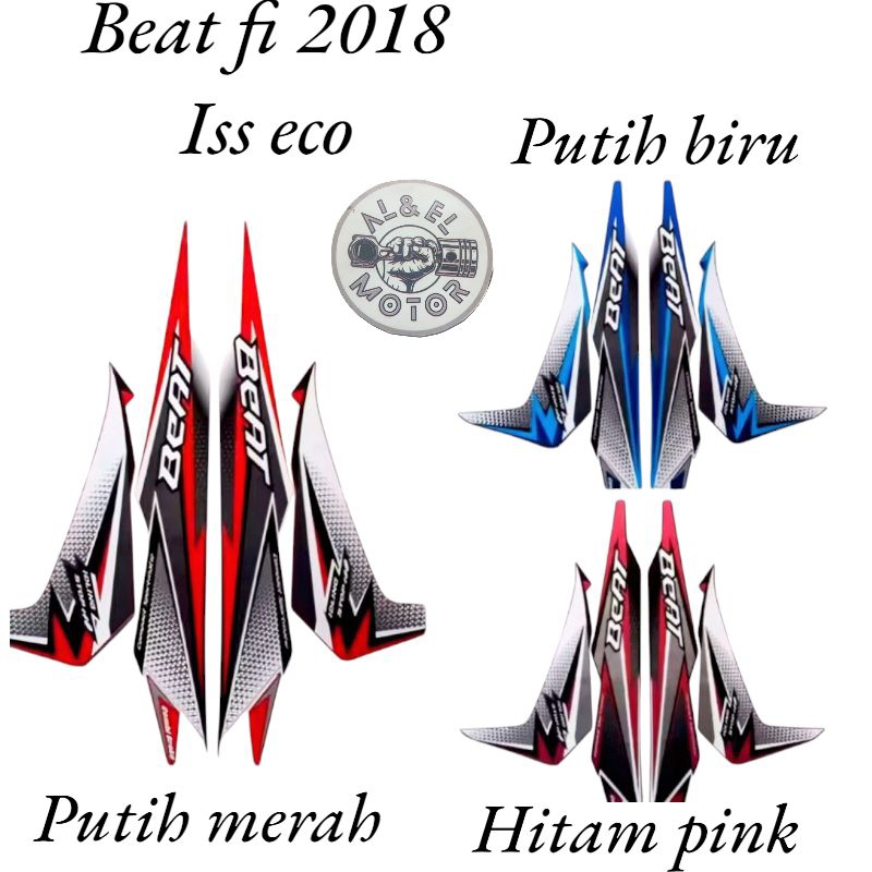 Stiker Striping Lis Les Polet Body Motor Honda Beat Fi ISS ECO 2018