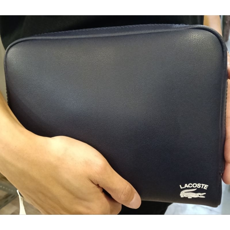 Tas Pria Clutch LACOSTE Original 100%