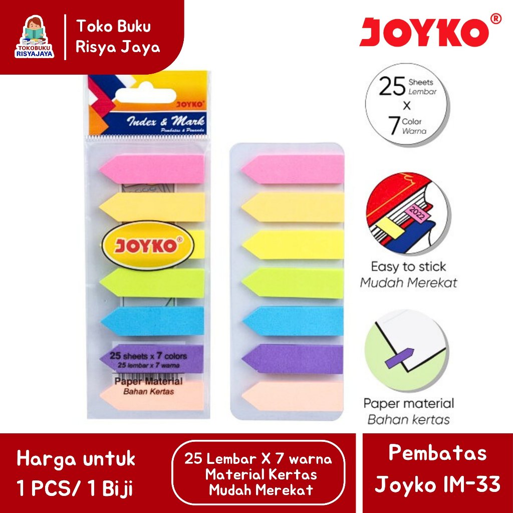 

(JOYKO) Pembatas / Penanda / Index & Mark IM-33 Kertas