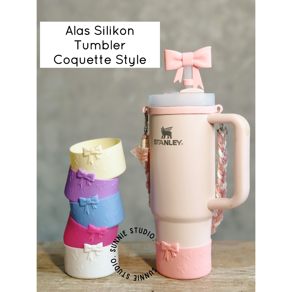 SUNNIE Pelindung Alas Silikon Tumbler Coquette Style