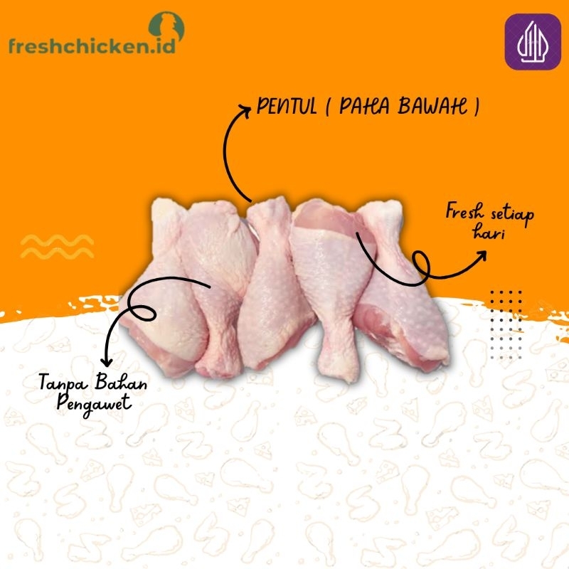 

Daging Ayam Fresh Segar Paha Bawah Pentul 1Kg