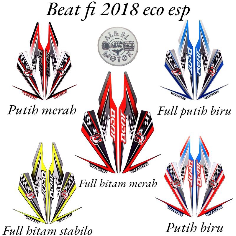 Stiker Striping Lis Les Polet Body Motor Honda Beat Fi ECO ESP 2018