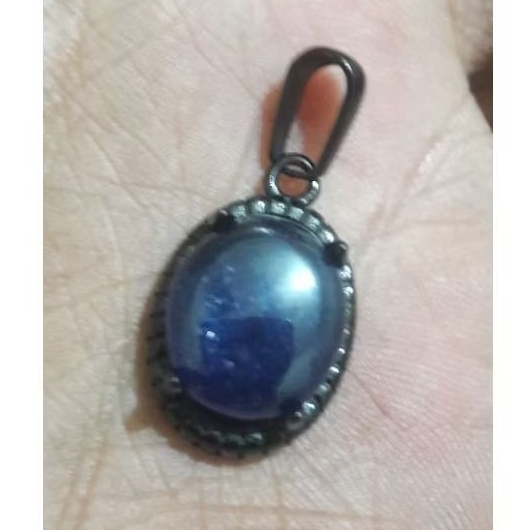 liontin batu blue safir
