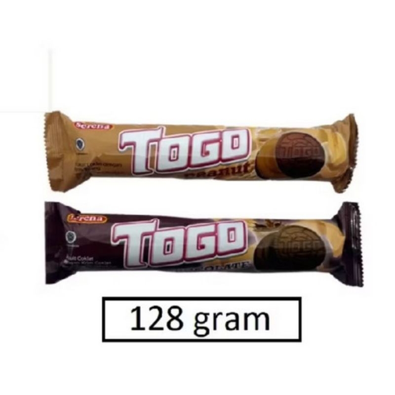 

Biskuit serena togo long 128 gram rasa cokelat dan peanut dari khong guan