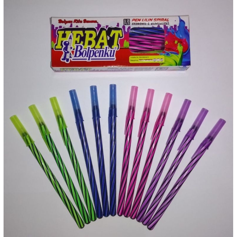 

pulpen bolpenku hebat 1 pak isi 12 pcs / pulpen bolpenku harga grosir