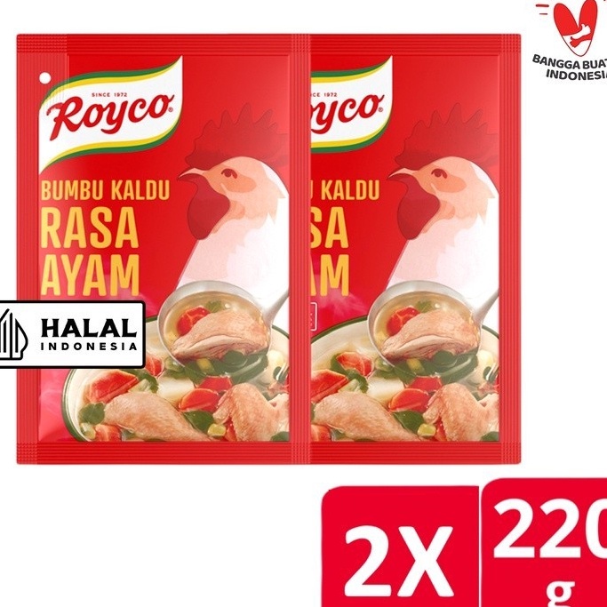 

Terbaru Royco BUMBU KALDU Penyedap Makanan Penyedap Rasa AYAM Beryodium 22G x2