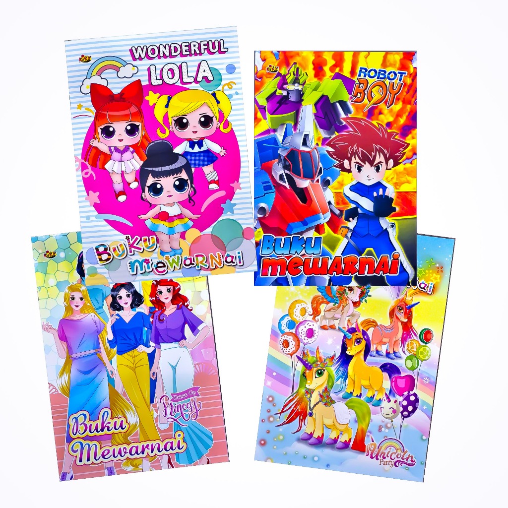 

COLORING BOOK KIKY BESAR 629609 ( BUKU MEWARNAI A4 )
