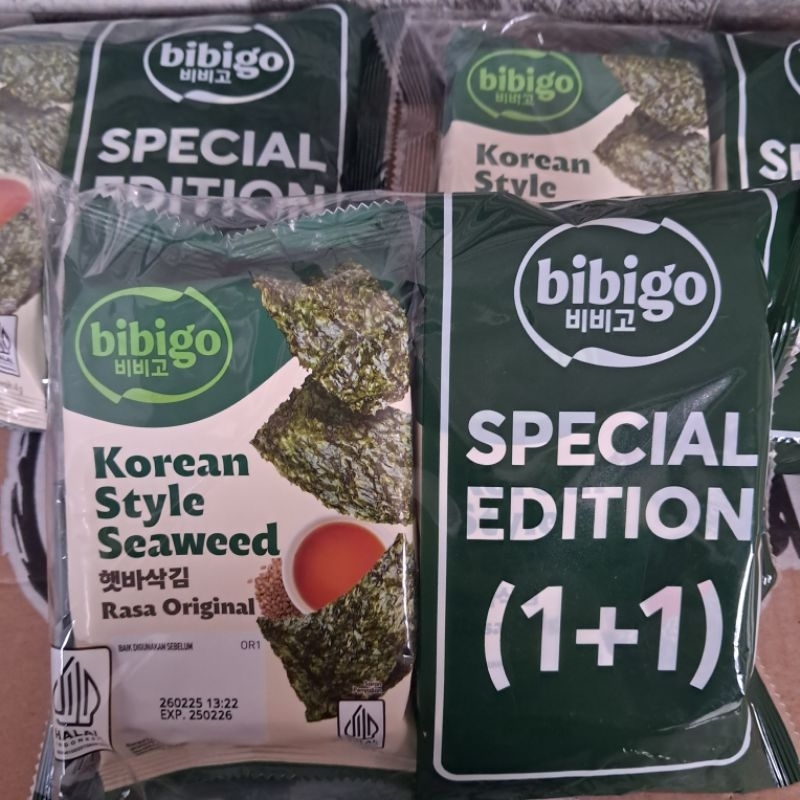 

BIBIGO Seaweed 1+1 Seasoned Laver All Varian Nori Rumput Laut Original