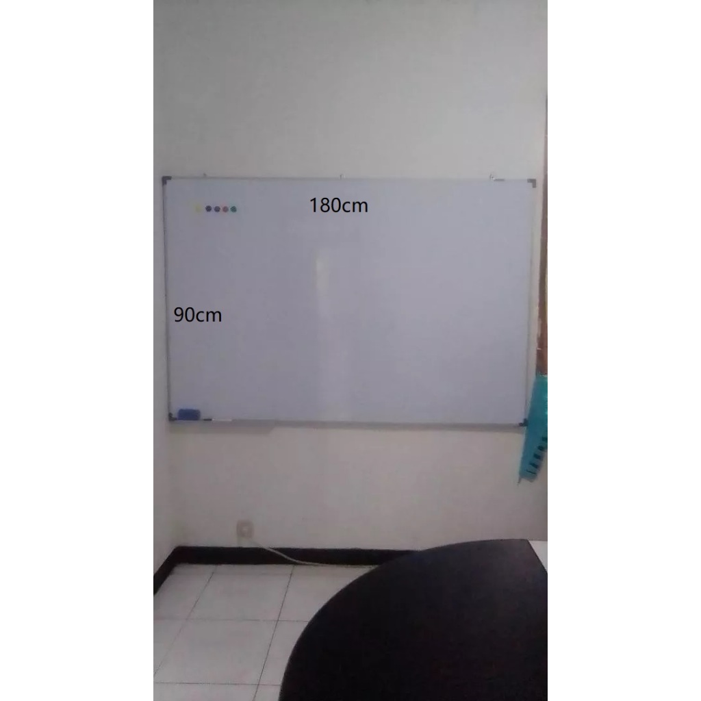 

whiteboard gantung magnetik 90 x 180 cm