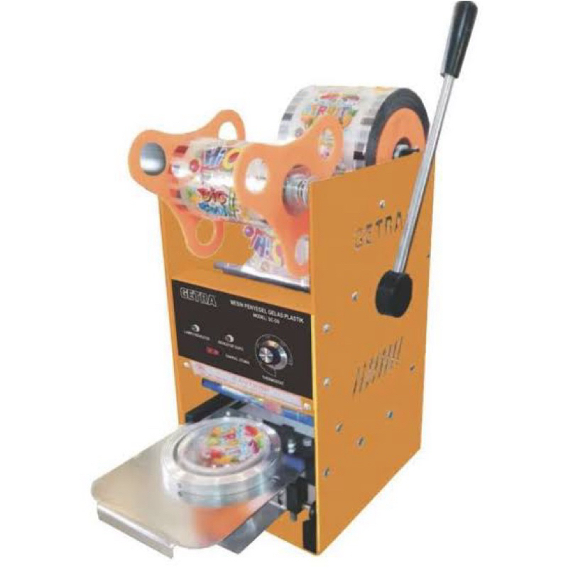 Mesin CUp Sealer Getra / Mesin Press SC-D8 SC D8L Segel Gelas Plastik