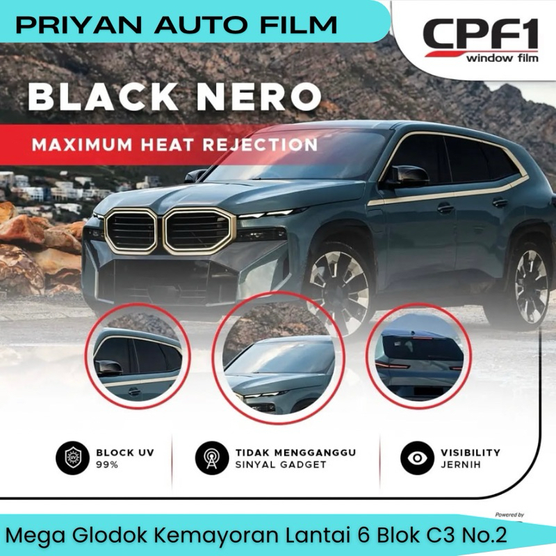 Kaca Film CPF1 Black Nero