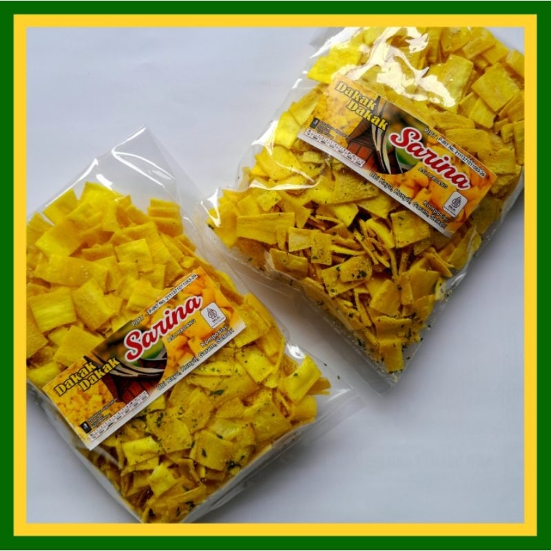 

Dakak Singkong SARINA Tipis Petak Cemilan Khas Padang 200 Gram