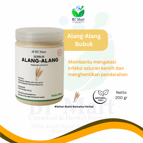 

BY KIMIA & HERBAL - Akar Alang-Alang Bubuk Tanpa Campuran / Serbuk akar alang alang (250gr) (500gr) (1kg) / Herbal Alami