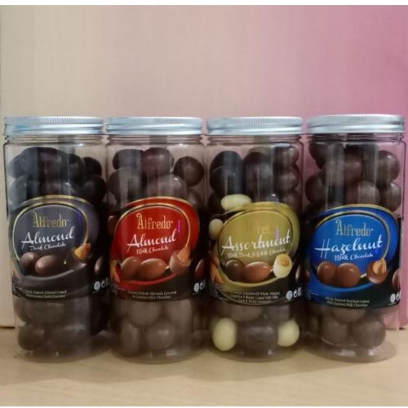

Coklat Alfredo 300gr (almond dark/almond milk/hazelnut/) - hazelnut