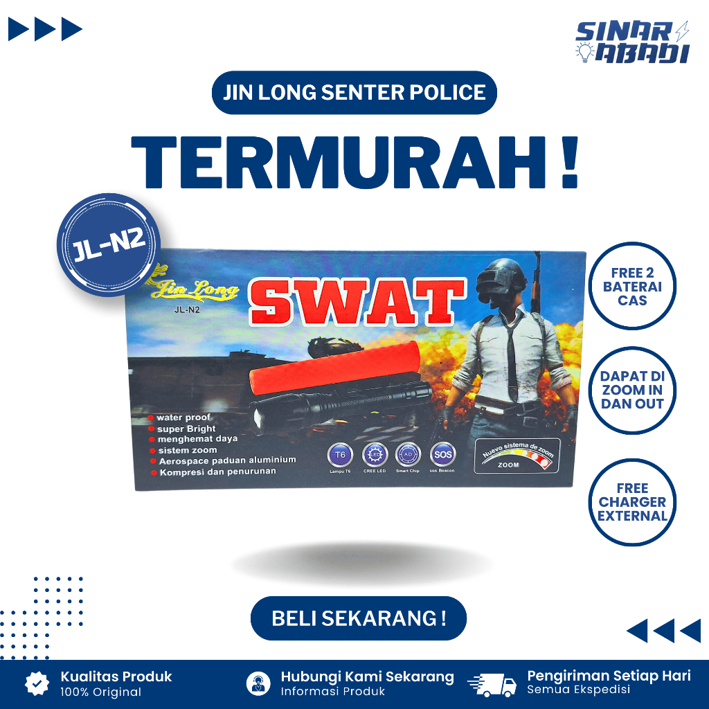 Jin Long Senter Police Swat JL-N2 Zoom