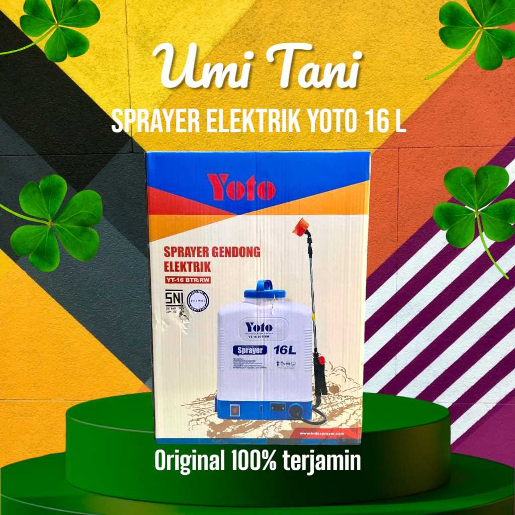 Sprayer/ Tangki Elektrik YOTO YT-16 BTR/RW - 16 Liter