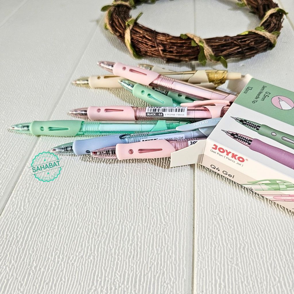 

Ay00! (12PCS/SET) PULPEN GEL JOYKO/PULPEN WARNA PASTEL/PULPEN MURAH/PULPEN 0.5mm/GP 265AN/ PULPEN