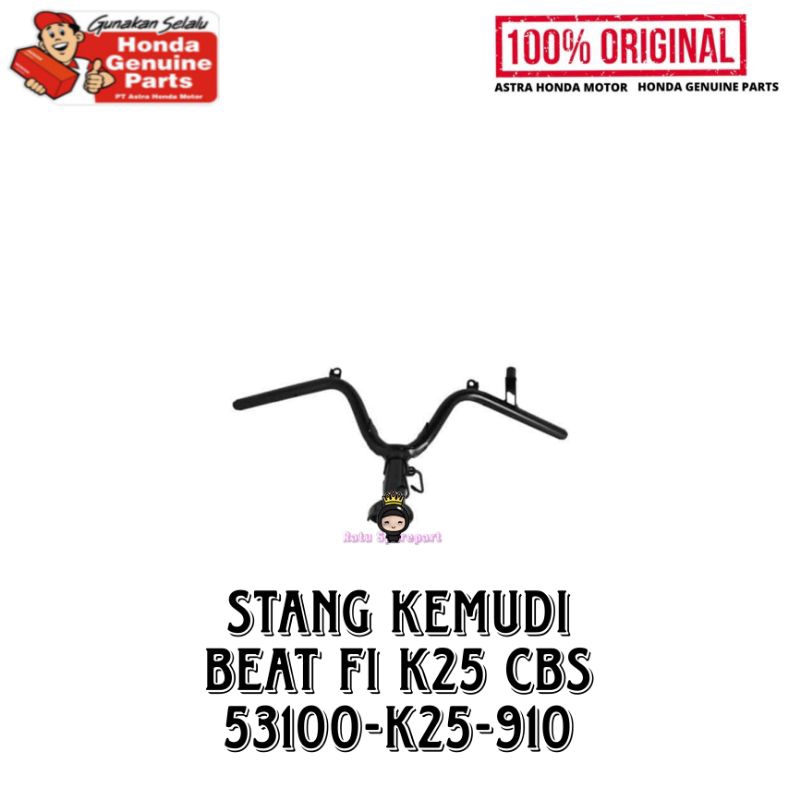 Pipe Comp Steering Handle Honda BeAT FI K25 CBS - 53100K25910 - Stang Kemudi BeAT FI K25 CBS - Stang