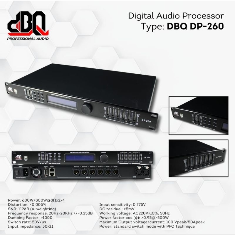 Prosesor DBQ DP 260 / Prosesor DBQ / prosesor Digital / Pengatur suara