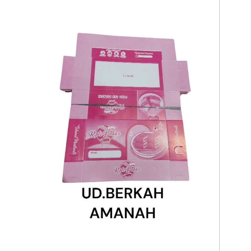 

100 pcs kardus roti bakar/kemasan roti bakar/wadah box roti bakar