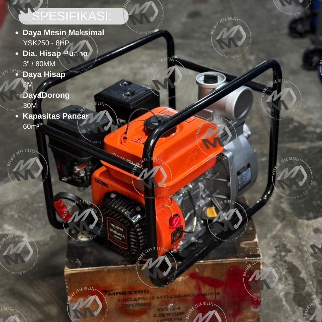 Gasoline Water Pump Yasuka WP 30 - Pompa Air Irigasi