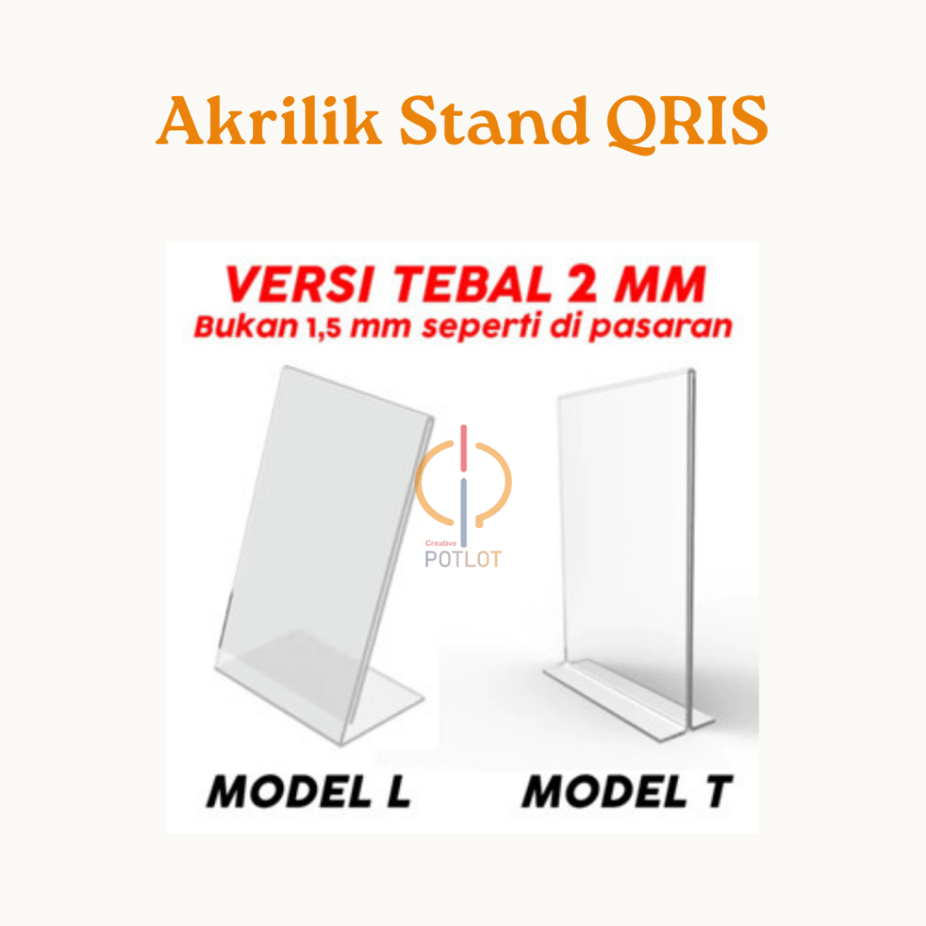 

STANDING AKRLIK / AKRILIK DISPLAY / QR CODE AKRILIK T/L A4|A6 tebal 2mm - TEMPAT BROSUR AKRILIK