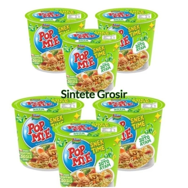 

Paket 6 Pcs - Pop Mie Mini Snek Time Rasa Soto Ayam 39 gram