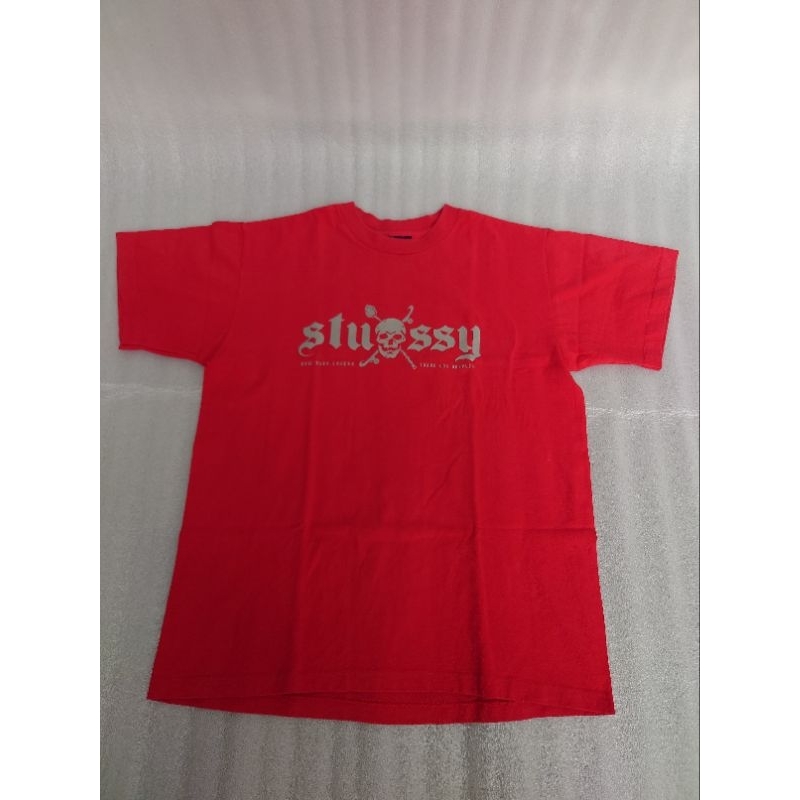 Kaos Stussy skull bones t-shirt - vintage