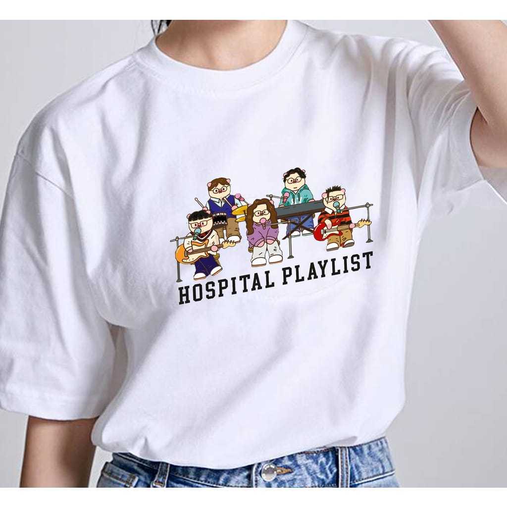MYSTIQUE.ID-BAJU KAOS HOSPITAL PLAYLIST T-SHIER LUCU KEREN DAN AESTETIC