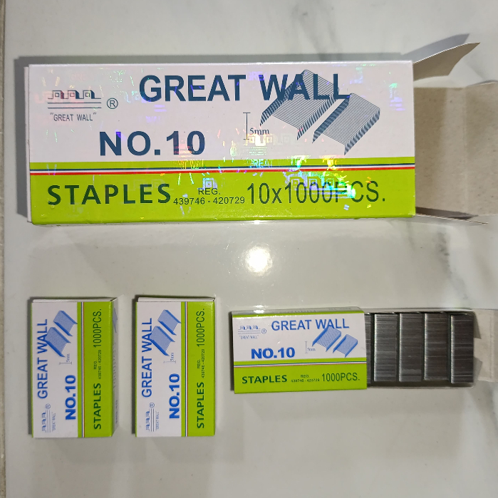 

Refill/Isi Staples Greatwall no 10 ORI (Pack) | Promo