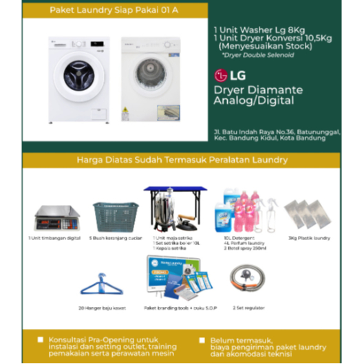 Paket Usaha Laundry Kiloan Lengkap Siap Pakai Termurah