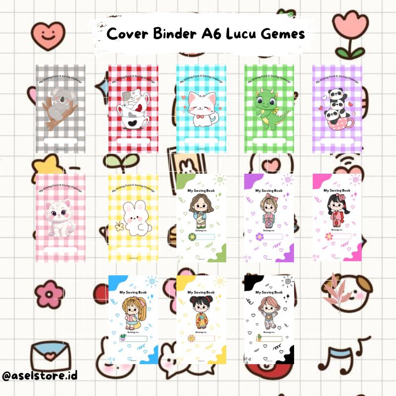 

Cover Binder A6 Super Lucu Aesthetic
