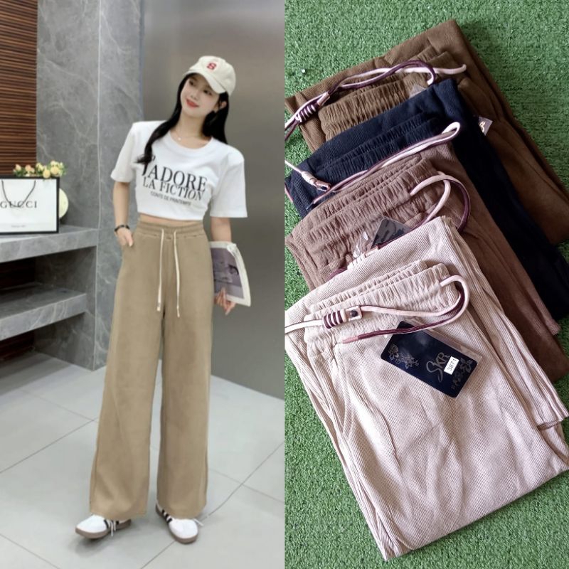 Celana kulot wanita Celana corduroy premium