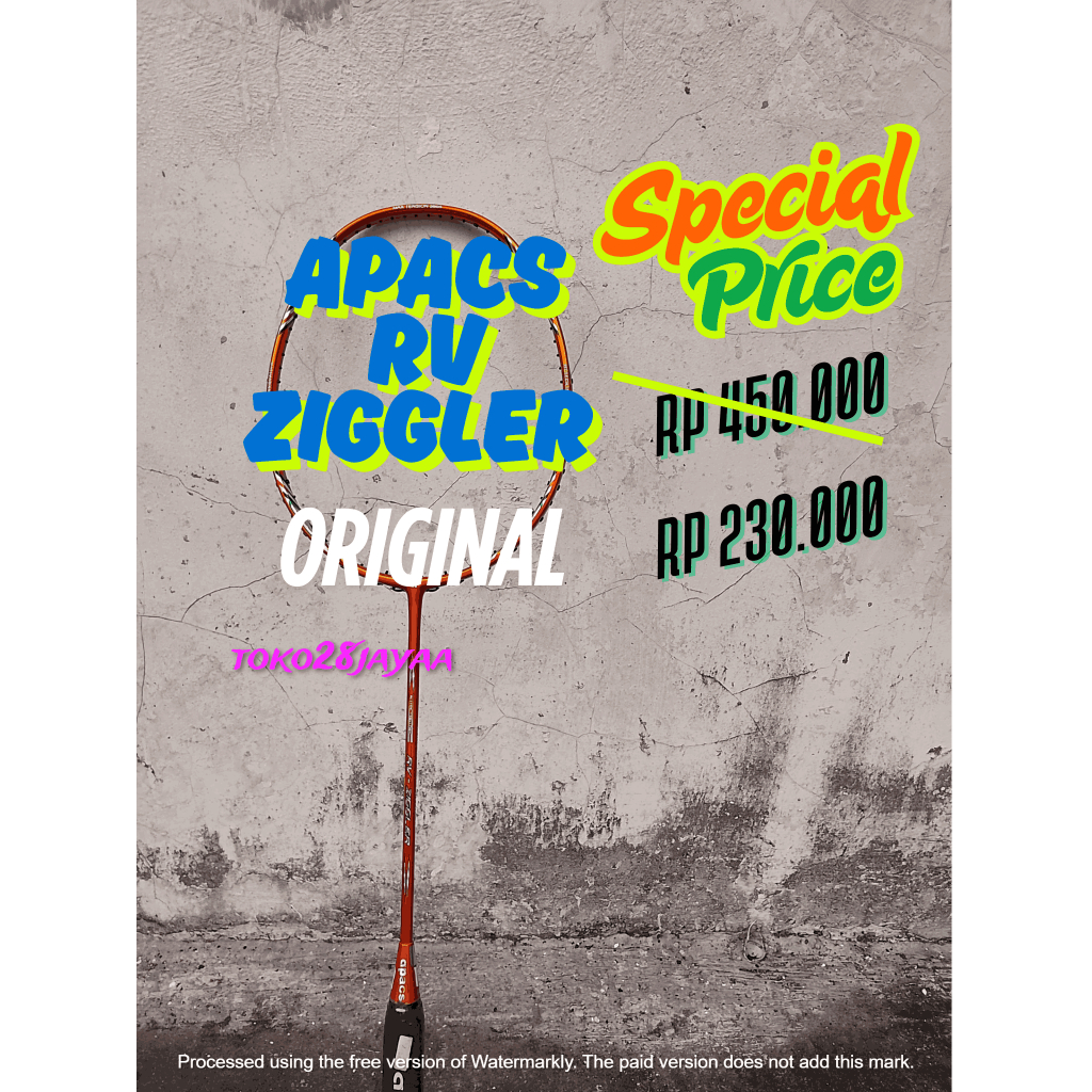 Raket Badminton APACS RV ZIGGLER ORIGINAL MURAH