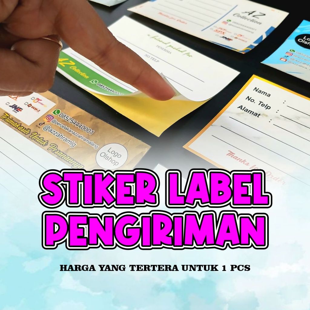 

Label Pengiriman Paket Bisa Desain Custom dan Stiker Pengiriman Olshop