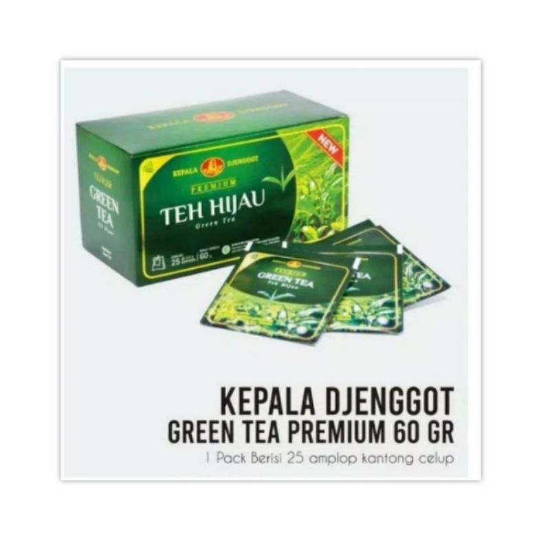 

Kepala Djenggot Premium Green Tea 25 sachet Teh Hijau