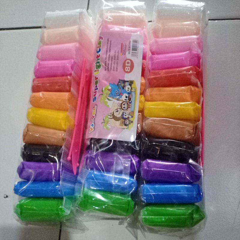 Clay warna warni mainan anak