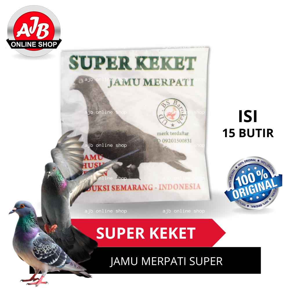 SUPER KEKET JAMU MERPATI SUPLEMEN BURUNG MERPATI BALAP GIRING KOLONGAN DOPPING MERPATI