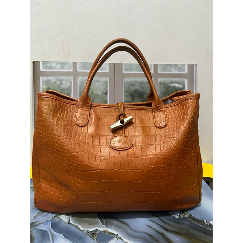 LC roseau leather croco