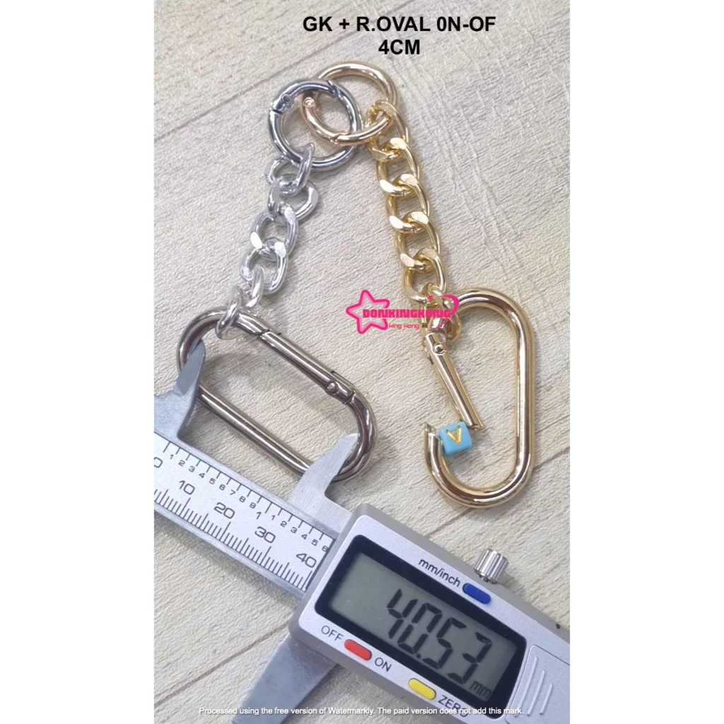 SAMBUNGAN TAS / GANTUNGAN KUNCI / TAS + RING OVAL ON - OF / PCS